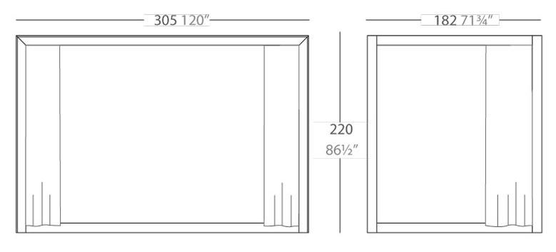 Dimension Vela Cenador Pergola - Vondom