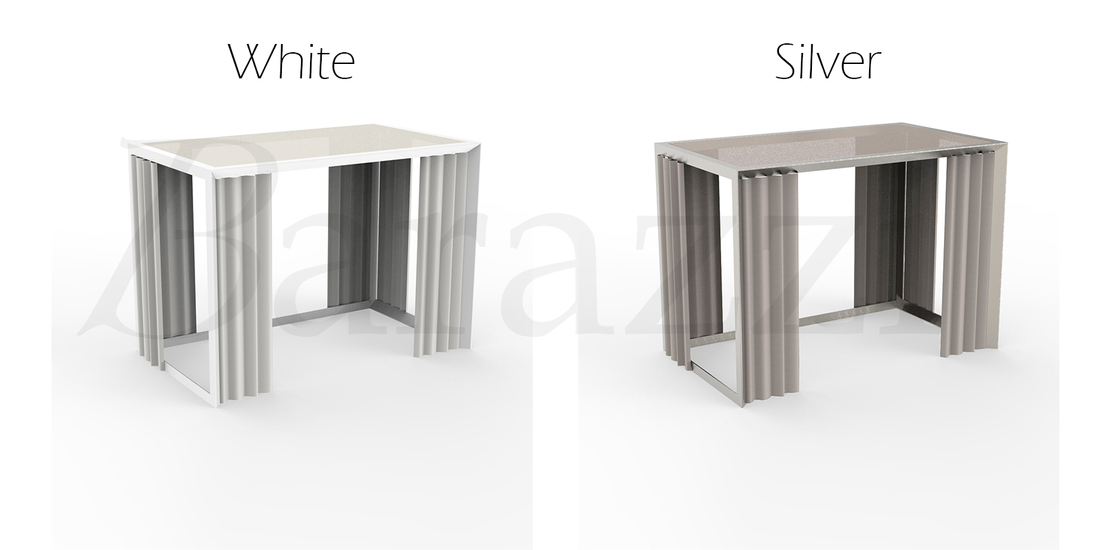 Structure Aluminium Lacquered White and Silver Vela Cenador Vondom