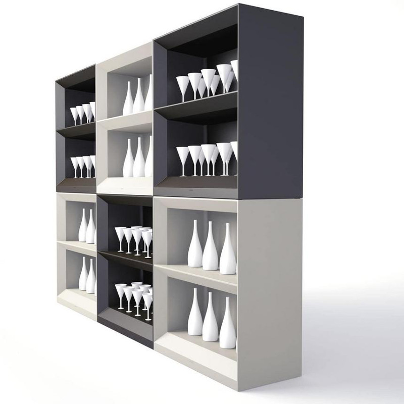 Vela H100 Bar Shelving Systems by Vondom