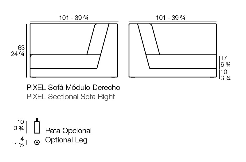 Canapé sur Mesure Module droit