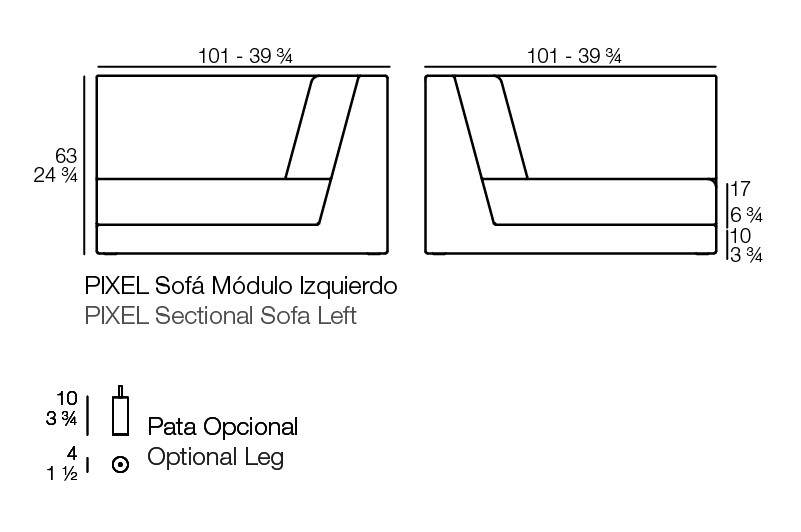 Canapé Composable par éléments